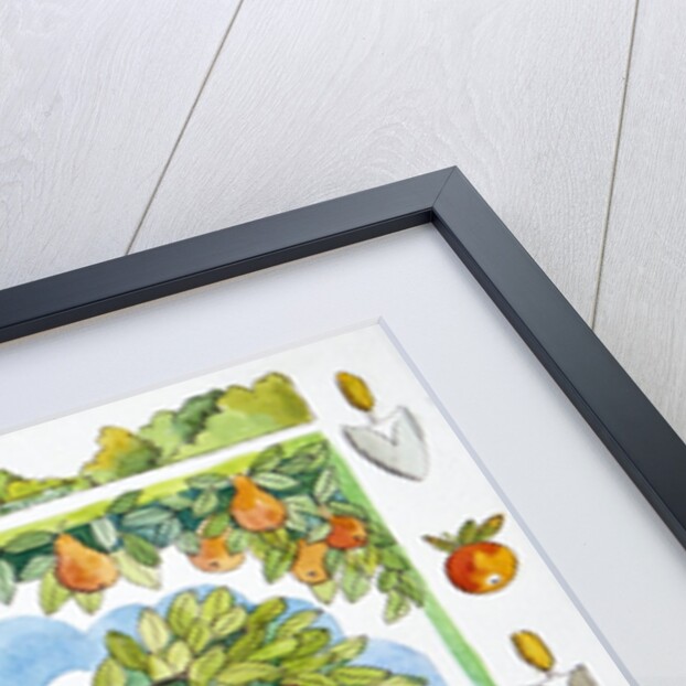 Wheelbarrow - garden surround, 2012 watercolour by Jennifer Abbott