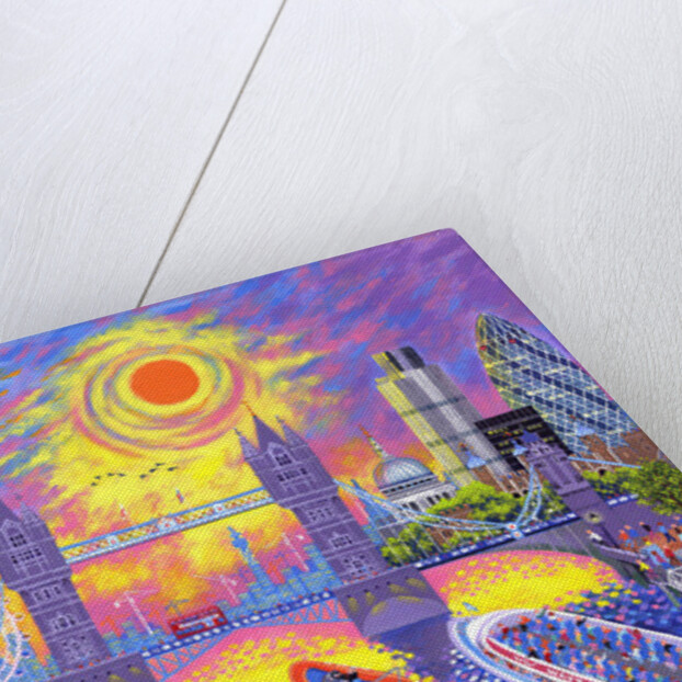 Sunset:Pool Of London, 2013 by David Newton