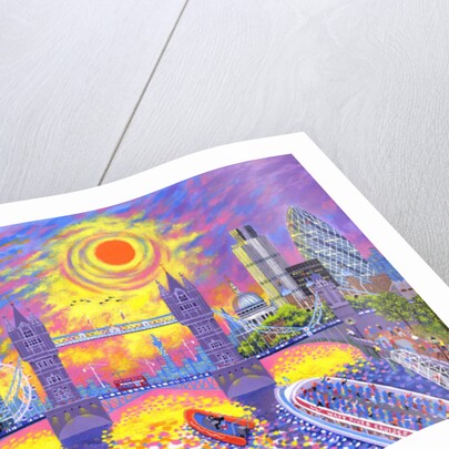 Sunset:Pool Of London, 2013 by David Newton