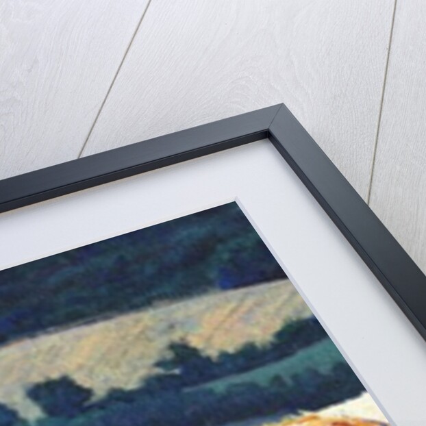 Haybales on Hillside, 2012, by Helen White