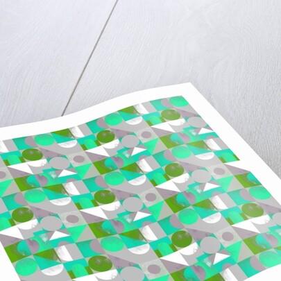 Toy Blocks small - green, 2013 by Laurence Lavallee