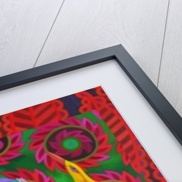 Maharani with two birds, 2012 by Jane Tattersfield