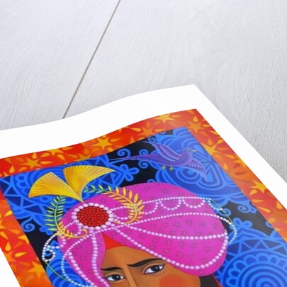 Maharaja with Pink Turban, 2012 by Jane Tattersfield