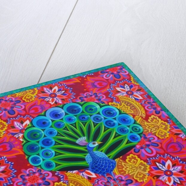 Peacock and pattern, 2015 by Jane Tattersfield