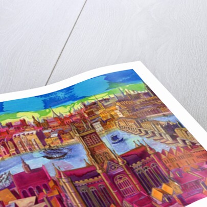 Shakespeare's Globe Theatre on the Southbank, 2006 by Jane Tattersfield