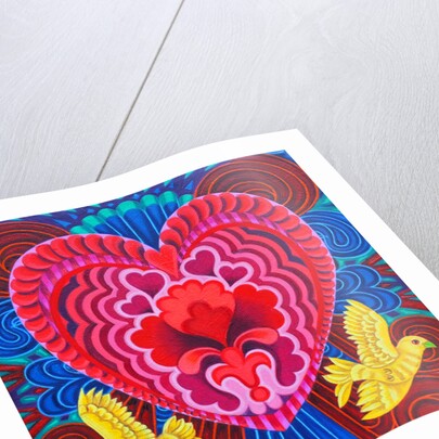 Heart and birds, 2016, by Jane Tattersfield