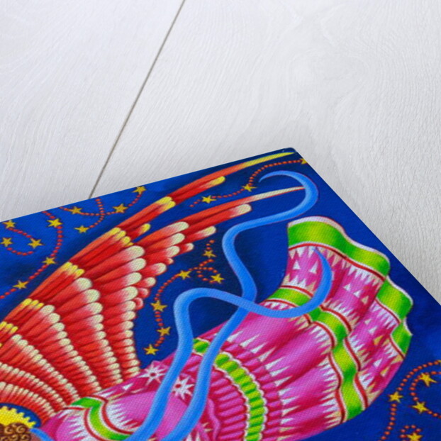 Angel with red wings, 2018 by Jane Tattersfield