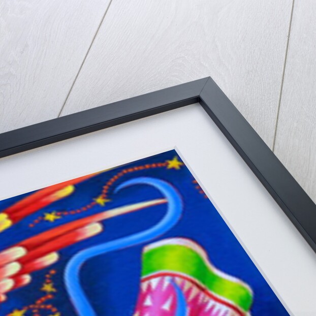 Angel with red wings, 2018 by Jane Tattersfield