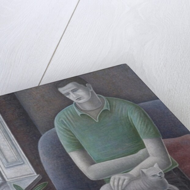 Young Man with Cat, 2008 by Ruth Addinall