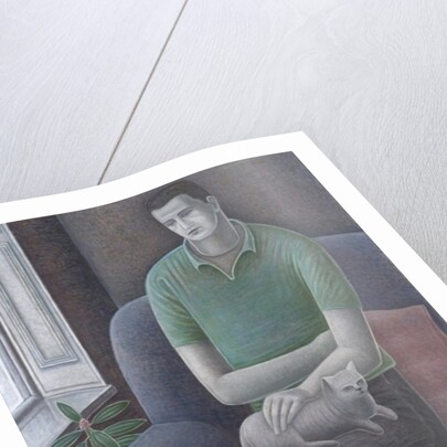Young Man with Cat, 2008 by Ruth Addinall