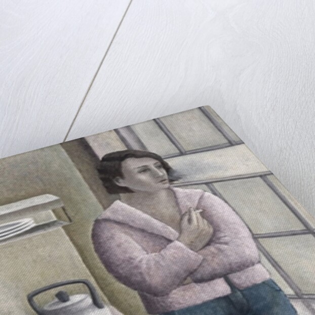 Woman Smoking at Window, 1996 by Ruth Addinall