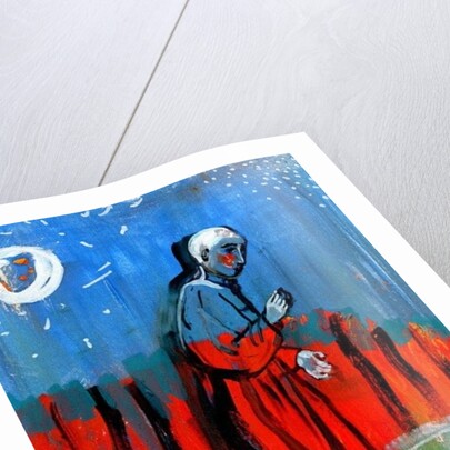 Feeding The Birds. After Giotto, 2015 by Gigi Sudbury