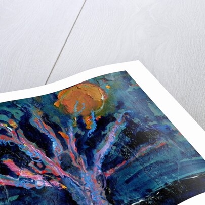 Tree and Strawberry Moon, 2016 by Gigi Sudbury