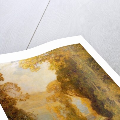 Lake Bourget from Mont Revard by Alfred East