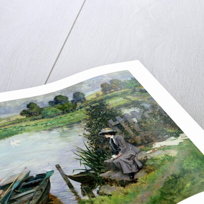 The Thames at Benson, 1912 by Albert Chevallier Tayler