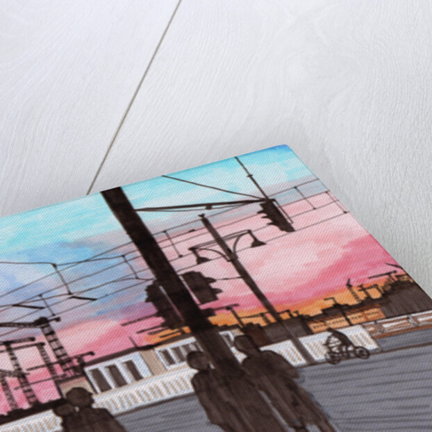 Cranes at Warschauer Straße, 2017 by Charlotte Orr