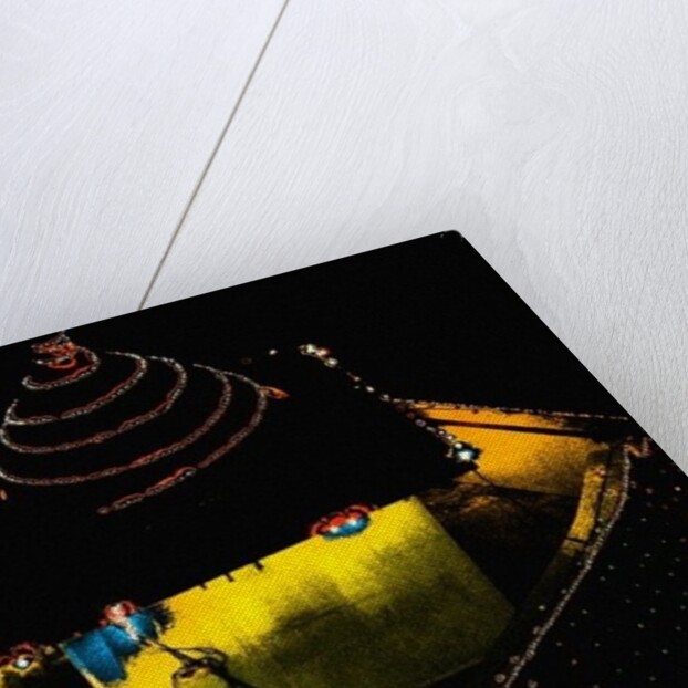 Bandra Temple at Night, 2015 by Joy Lions