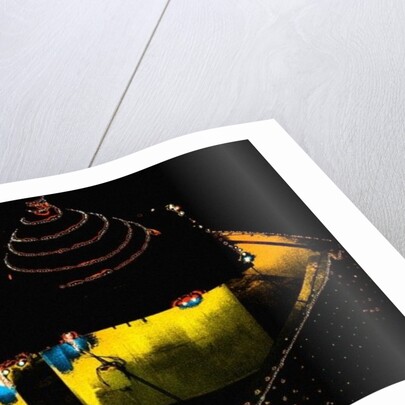 Bandra Temple at Night, 2015 by Joy Lions