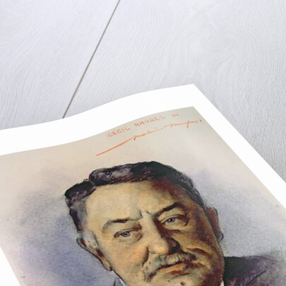Portrait of Cecil Rhodes by Mortimer Ludington Menpes