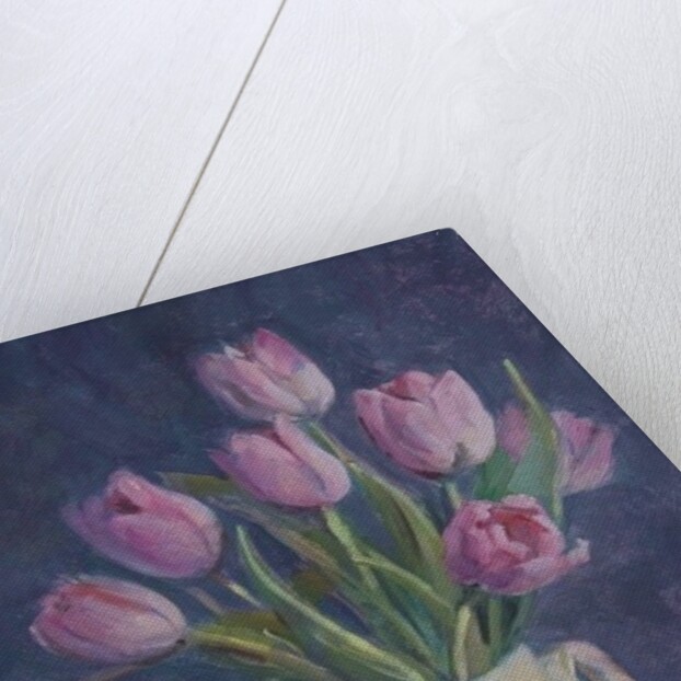 Pink tulips, 2015 by Sue Wales