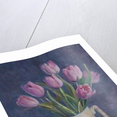 Pink tulips, 2015 by Sue Wales