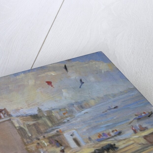 Kite flying at Varanasi, 2012 by Sue Wales