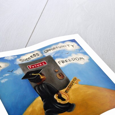 Education is the Key, 2015 by Chris Fabor