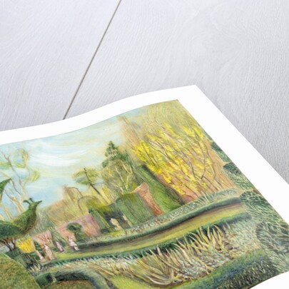 The Long garden, Cliveden: Topiary, 2002 by Mary Kuper