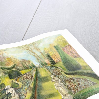 The Long Garden, Cliveden, Statues, 2002 by Mary Kuper