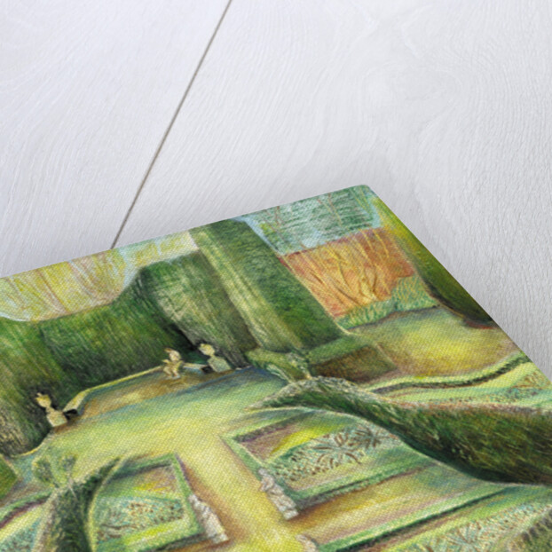 The Long Garden, Cliveden, birds, 2002 by Mary Kuper