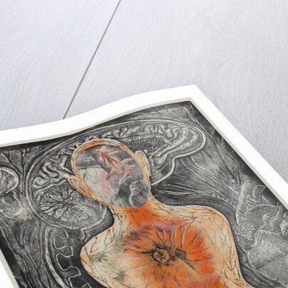 Big red flowers: Happiness, 2017 by Mary Kuper