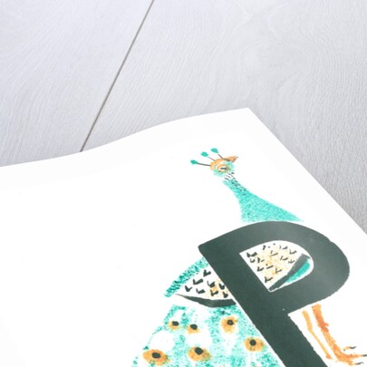 P is for peacock, 2015 by Mary Kuper