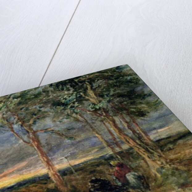 Travellers Approaching a Signpost on a Heath, 1851 by David Cox