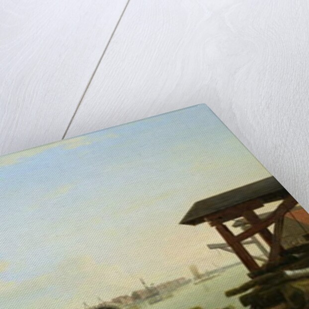 The Building of Westminster Bridge, 1749 by Samuel Scott