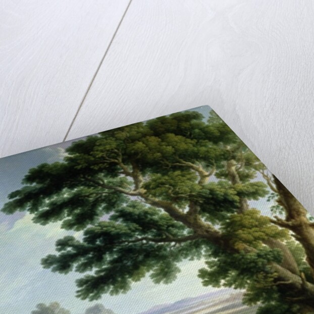 A Landscape in Latium with Washerwomen by Andrea Locatelli