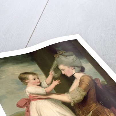 A Portrait of Elizabeth Mortlock and her son John Mortlock the Younger, 1779 by John Downman