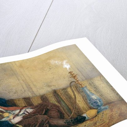 Portrait of Sir Thomas Philips in Eastern Costume, Reclining with a Hookah by Richard Dadd