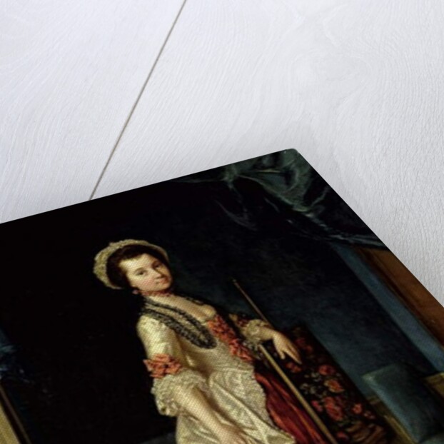 Portrait of a young Girl in an Elegant Interior by Strickland Lowry