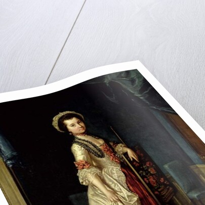 Portrait of a young Girl in an Elegant Interior by Strickland Lowry