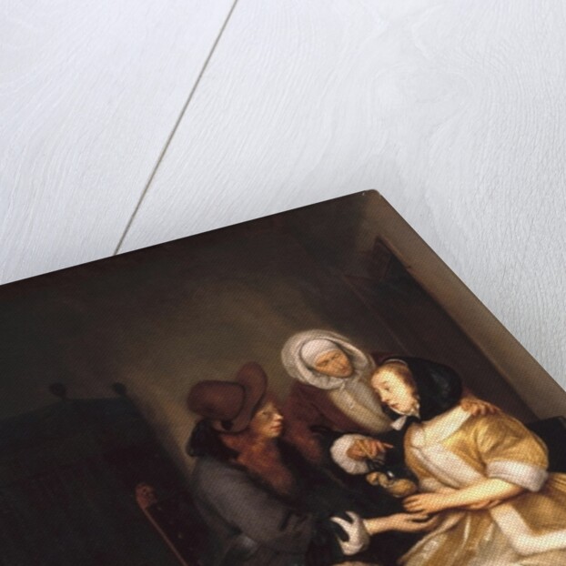 An Interior with a Couple and a Procuress: The Glass of Lemonade by Gerard Terborch