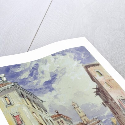 A Side Canal, Venice, 1892 by William Callow