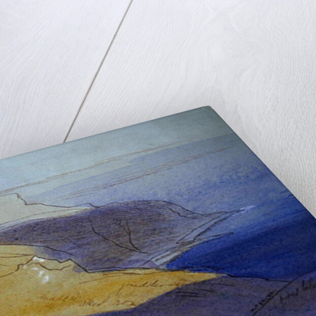 Coastal Landscape, Eza, 1864 by Edward Lear