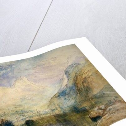 The Lauerzersee with Schwyz and the Mythen by Joseph Mallord William Turner