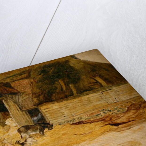 Animals Before a Thatched Barn by James Ward