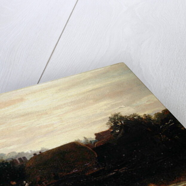 A View of Lincoln from the Foss Dyke, Dawn by Peter de Wint