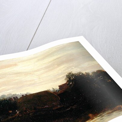 A View of Lincoln from the Foss Dyke, Dawn by Peter de Wint