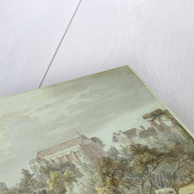 King John's Palace, Eltham - Retrieving a Kite, 1788 by Paul Sandby