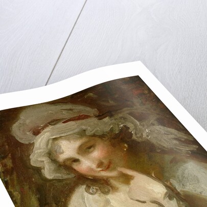 Study of a Smiling Young Woman by George Romney