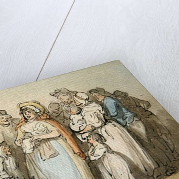 The Ballad Singer by Thomas Rowlandson