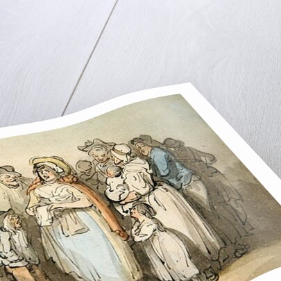 The Ballad Singer by Thomas Rowlandson